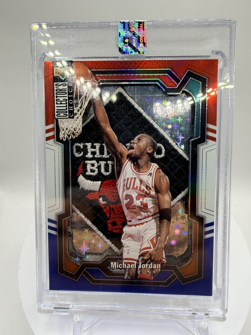 Art Card Michael Jordan With Chicago Bulls Patch Made By Mayflower Custom Cards
